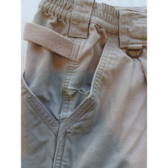 5.11 Tactical Series khaki cargo work pants mens 32/32 pockets heavyweight flaw - Picture 8 of 14